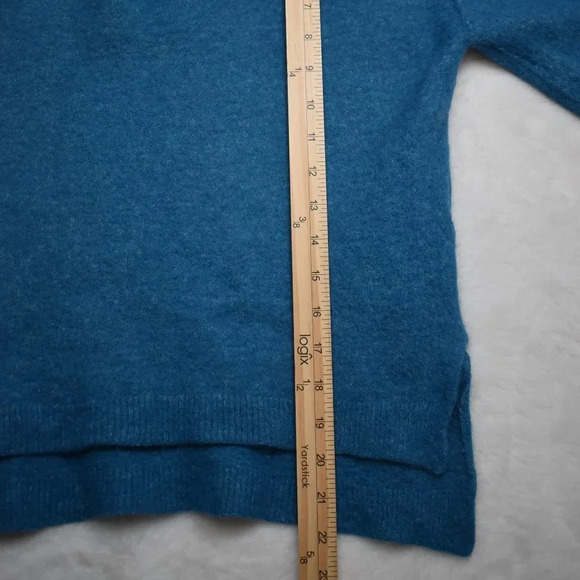 Massimo Dutti Sweater Sz S Crop Boxy Alpaca Wool Blend Crop 3/4 Sleeve Boho - Picture 13 of 15